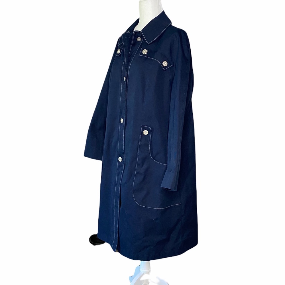Vintage Size 20 Sailing Trench Coat from Misty Harbor